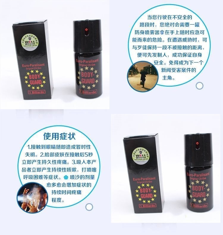 BODY-GUARD防狼噴霧辣椒水