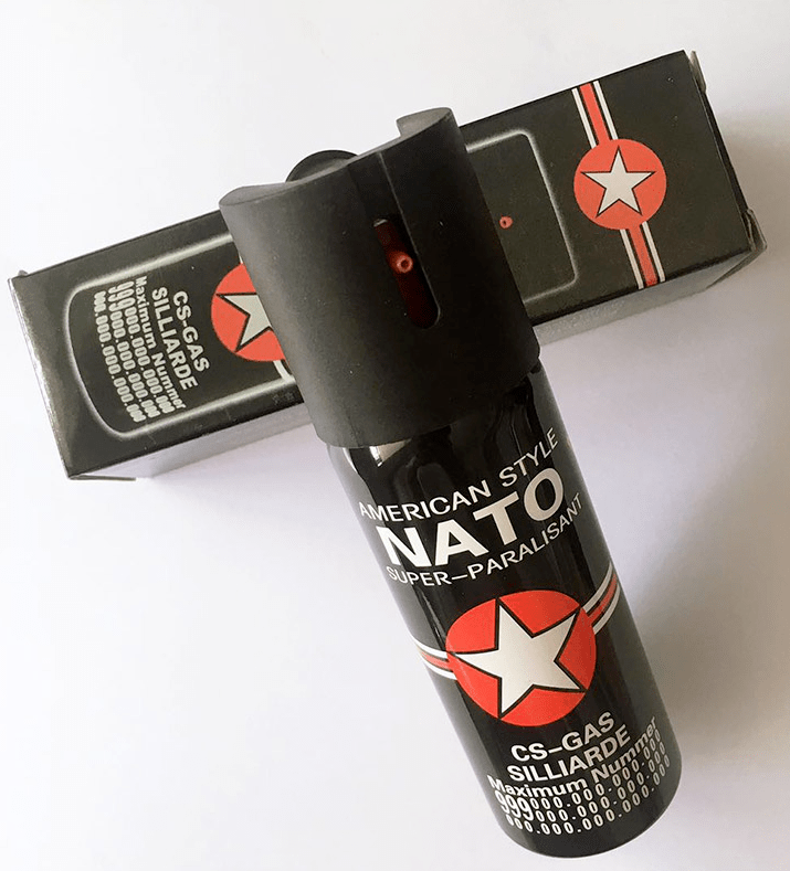 黑色NATO進口防狼辣椒水噴霧